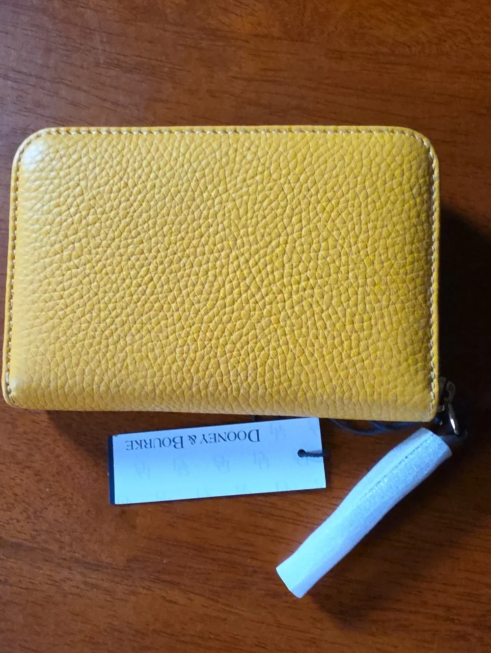 Dooney & Bourke Pebbled Leather Medium Zip Wallet
